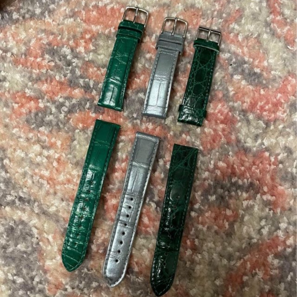 Michele Alligator Watch Straps (3) size 18